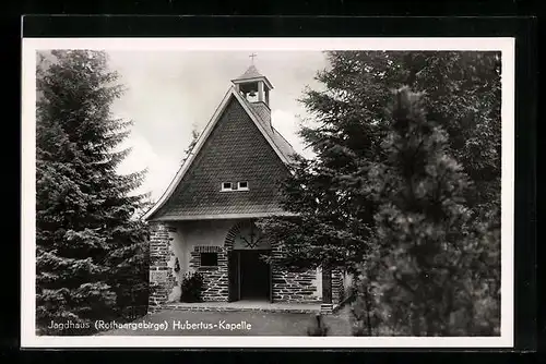 AK Jagdhaus /Rothaargebirge, Hubertus-Kapelle