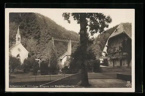 AK Höllsteig, Eingang zur Ravennaschlucht