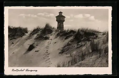 AK Nordseebad Langeoog, Turm hinter Stranddünen