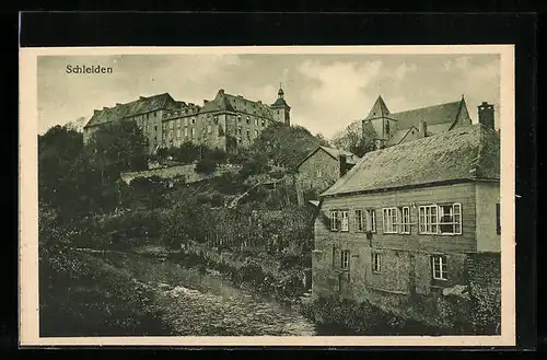 AK Schleiden, Flusspartie mit Blick zum Schloss