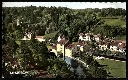 AK Rupprechtstegen, Flusspartie mit Teilansicht