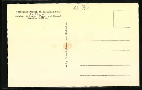 AK Niederfischbach /Sieg, Tüschebachmühle