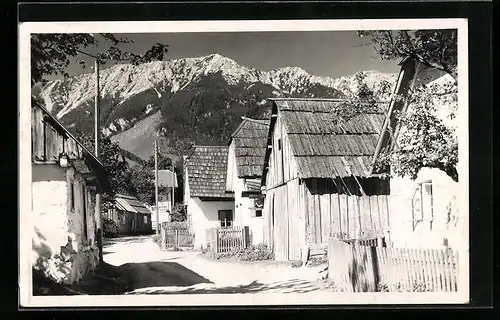 AK Schneeberg, Kleine Strassenpartie im Ort