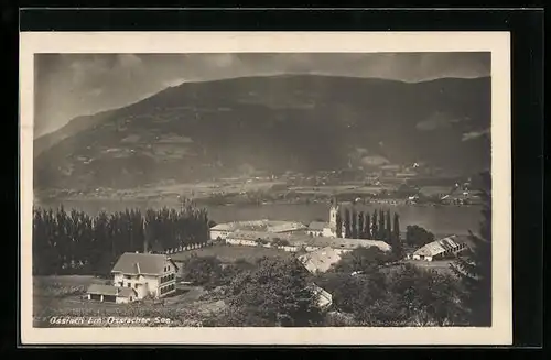 AK Ossiach am Ossiacher See, Ort mit Seeblick