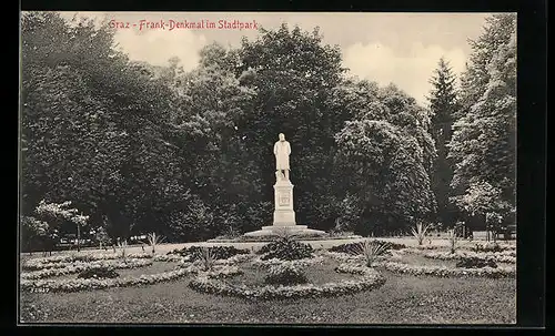 AK Graz, Frank-Denkmal im Stadtpark