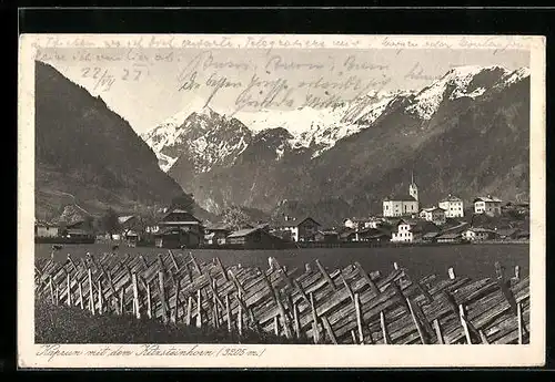 AK Kaprun, Idyllischer Ort mit Kitzsteinhorn