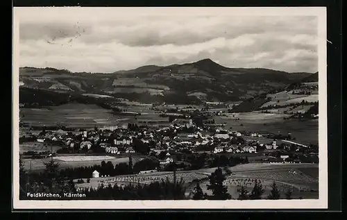 AK Feldkirchen, Ortsansicht aus der Vogelschau