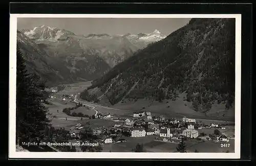 AK Mallnitz mit Seebachtal, Blick in das Tal