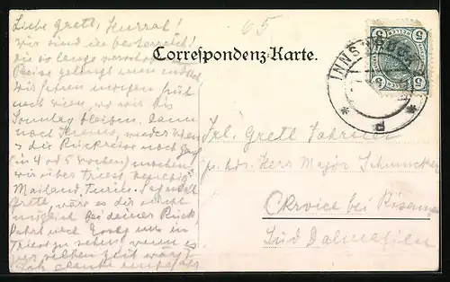 AK Innsbruck, Teilansicht mit Innbrücke