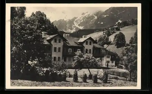 Foto-AK Ski- und Bergsteigerheim am Hochkönig, Totale