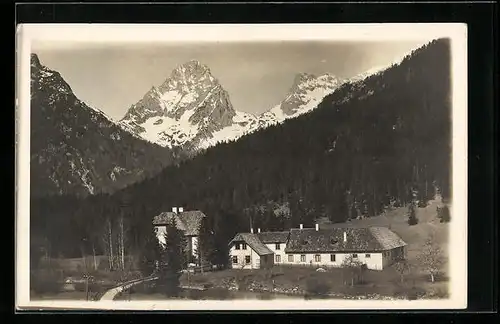 AK Hinterstoder, Pension Johannishof mit Spitzmauer