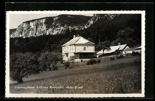 AK Felbring, Erholungsheim Felbring, Rosenvilla mit Hoher Wand