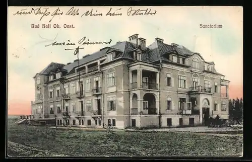 AK Bad Hall, Blixk zum Sanatorium