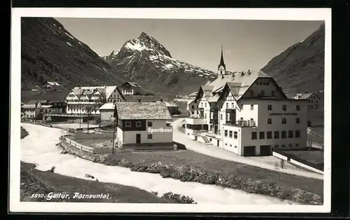 AK Galtür, Gasthaus Rössl, Alpenhaus Fluchthorn