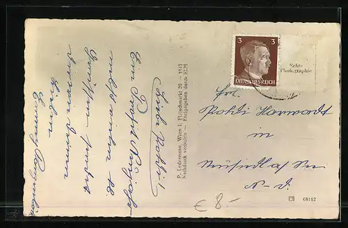 AK Miesenbach, Waidmannsfeld mit Kirche