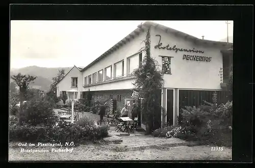 AK Oed im Piestingtal, Blick auf Hotelpension Pecherhof