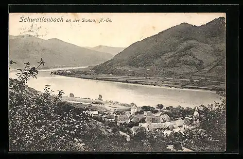 AK Schwallenbach an der Donau, Ortsansicht