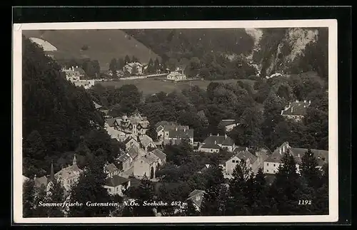 AK Gutenstein, Gesamtansicht aus der Vogelschau