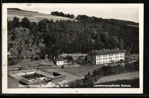 AK Kirchschlag, Blick auf die Landwirtschaftliche Schule