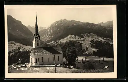 AK Birnbaum im Lesachtal /Kärnt., Ortspartie mit Kirche