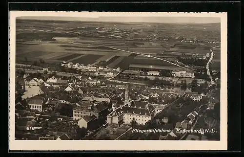 AK Eggenburg /N.-D., Teilansicht, Fliegeraufnahme