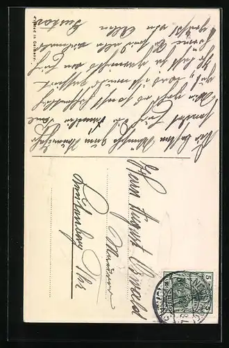 AK Matrose zu Neujahr, Prosit Neujahr