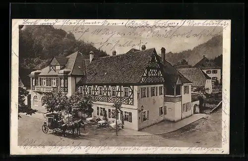 AK Wirsberg i. Fichtelgebirge, Werner`s Hotel zur Post