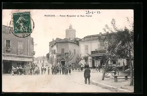 AK Mascara, Place Mogador et Rue Tiaret