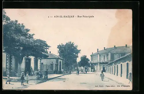AK Ain-el-Hadjar, Rue Principale
