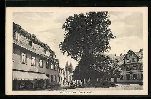 AK Geisenheim, Blick auf den Lindenplatz