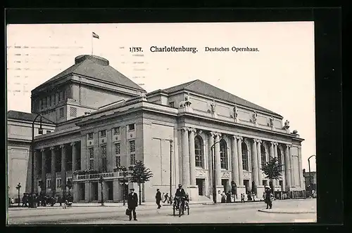 AK Berlin-Charlottenburg, Deutsches Opernhaus