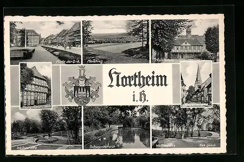AK Northeim i. H., Platz der SA, Hagenstrasse, Weihestätte