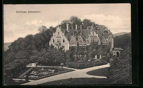 AK Altenstein, Ansicht vom Schloss