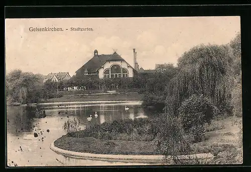 AK Gelsenkirchen, Blick auf den Stadtgarten