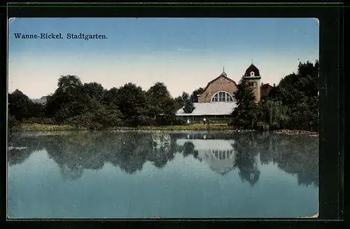 AK Wanne-Eickel, Blick auf den Stadtgarten