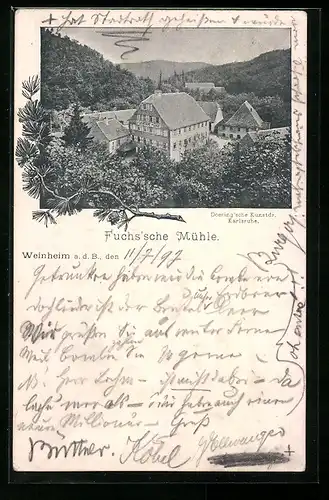 AK Weinheim a. d. B., Fuchs'sche Mühle