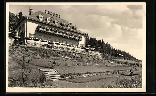 AK Saalburg /Saale, Hotel und Kurhaus Fürstenhöhe