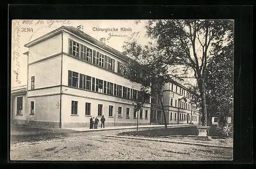 AK Jena, Strassenpartie an der Chirurgischen Klinik