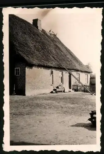 Fotografie unbekannter Fotograf, Ansicht Behlendorf, Bauernhaus um 1941