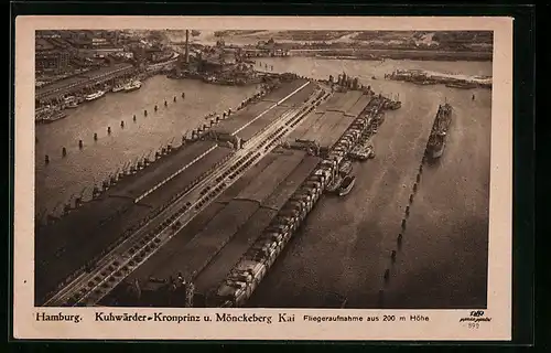 AK Hamburg-Steinwerder, Kuhwärder-Kronprinz u. Mönckeberg Kai