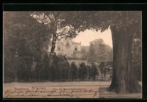 AK Hamburg, Villa am Harvestehuderweg