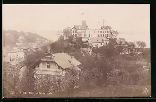 AK Hamburg-Blankenese, Blick vom Bismarckstein