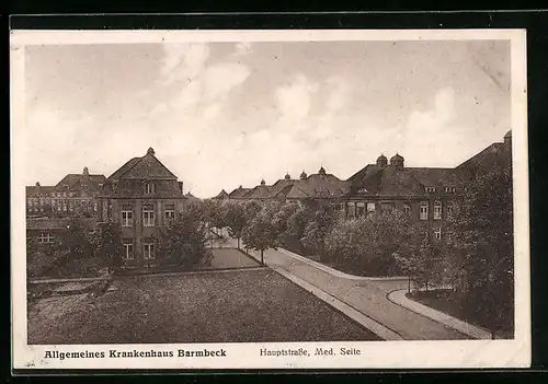 AK Hamburg-Barmbek, Allgemeines Krankenhaus, Hauptstrasse, Med. Seite