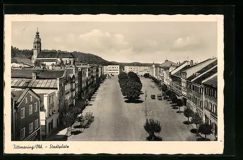 AK Tittmoning /Obb., Stadtplatz mit Bäumen