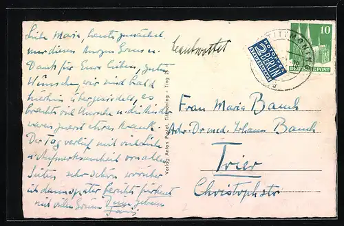 AK Tittmoning /Obb., Stadtplatz mit Bäumen