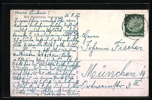 AK Bad Windsheim, Gesamtansicht