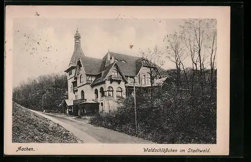 AK Aachen, Gasthaus Waldschlösschen im Stadtwald
