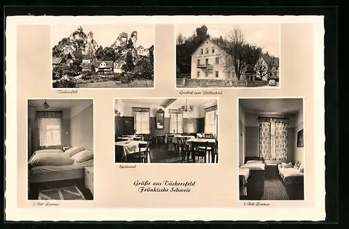 AK Tüchersfeld /Fränk. Schweiz, Gasthof Zum Püttlachtal, Inh. M. Mayrbäurl