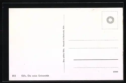 AK Köln-Lindenthal, Parkanlage vor der Universität