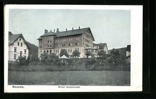 AK Beuron, Ansicht vom Hotel Klosterhof